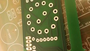 solder pad and solder hole in the pcb