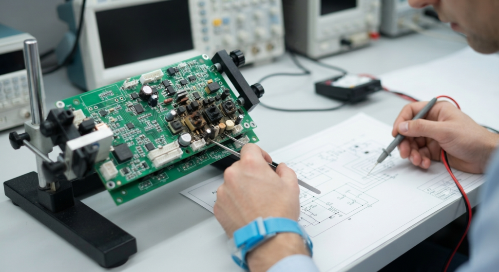 Printed circuit board reverse engineering assemble faulty moet worden behandeld als een traceerbaar engineeringprobleem en niet simpelweg als een assemblagefout. Een betrouwbaar correctieproces werkt vanaf de defect geassembleerde PCB terug naar de soldeerverbindingen, de plaatsing van componenten, de PCB-productiegegevens, het Gerber-bestand, het CAD-bestand, de layouttekening en uiteindelijk de oorspronkelijke PCB. Door elke fase systematisch te controleren, kunnen engineers bepalen of het probleem wordt veroorzaakt door de assemblage, de productie of een fout in het reverse-engineeringproces van de PCB. Zodra de hoofdoorzaak is vastgesteld, kan het ontwerp worden gecorrigeerd, gereproduceerd en met een nieuw prototype worden gevalideerd voordat verdere productie plaatsvindt.