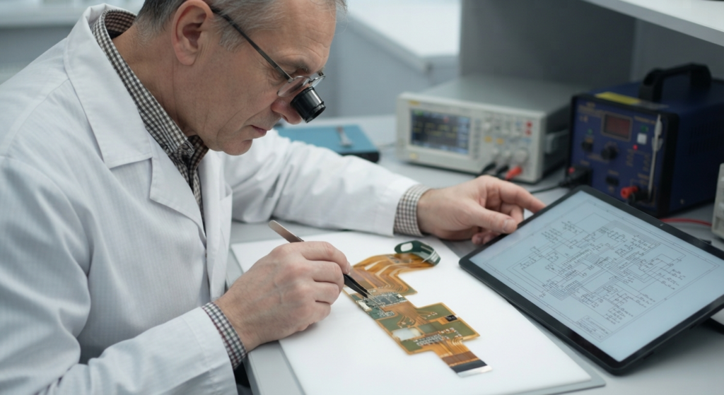 Printed circuit board reverse engineering assemble faulty deve ser tratado como um problema de engenharia rastreável, e não simplesmente como uma falha de montagem. Um processo de correção confiável parte da PCB montada com defeito e retrocede sistematicamente pelas juntas de solda, posicionamento dos componentes, dados de fabricação da PCB, arquivo Gerber, arquivo CAD, desenho do layout e, finalmente, pela PCB original. Ao verificar cada etapa de forma sistemática, os engenheiros podem determinar se o problema está relacionado à montagem, à fabricação ou a um erro no processo de engenharia reversa da PCB. Depois que a causa raiz é confirmada, o projeto pode ser corrigido, reproduzido e validado por meio de um novo protótipo antes de prosseguir com a produção.
