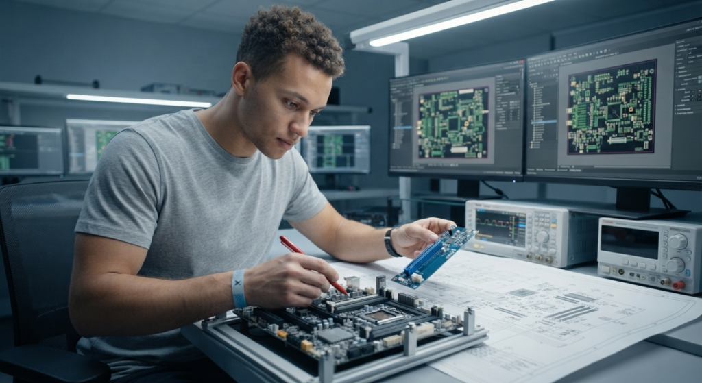 Per i prodotti elettronici ad alta velocità e ad alta frequenza, la retroingegneria dello schema di layout PCB per il test di impedenza richiede un livello di verifica considerevolmente superiore rispetto alla normale ricostruzione di una PCB. Quando una PCB contiene piste con impedenza controllata, l'obiettivo non è semplicemente riprodurre il percorso visibile delle piste in rame, ma recuperare nel modo più accurato possibile le caratteristiche elettriche del progetto originale. Le coppie differenziali, le linee di segnale ad alta velocità, i percorsi di trasmissione RF, le interfacce USB, i canali PCIe, le connessioni Ethernet e altri circuiti sensibili possono dipendere da una specifica larghezza delle piste, dalla distanza tra le piste, dallo spessore del dielettrico, dallo spessore del rame e dalla configurazione degli strati. Pertanto, lo schema elettrico, il file PCB, il file Gerber, la lista BOM e gli altri documenti di progettazione recuperati devono essere verificati e confrontati tra loro prima della produzione di una PCB riprodotta.