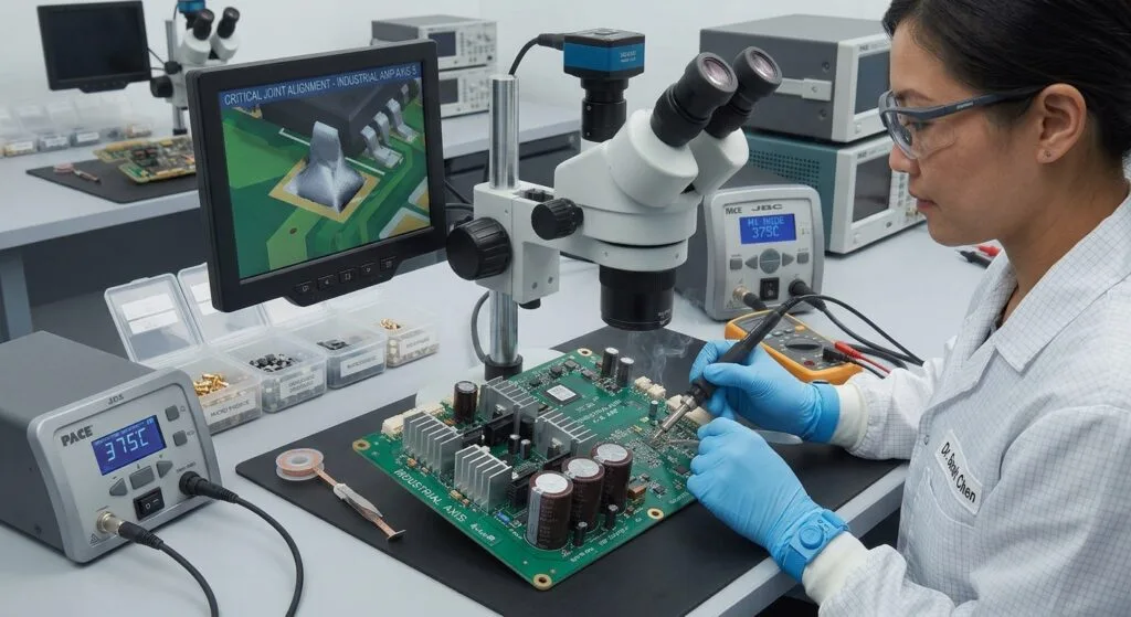 SERVO amplifier PCB board는 전류, 전압, 속도, 위치 및 토크를 조절하여 서보 모터를 제어하도록 설계된 정교한 전자 어셈블리입니다. 기존 보드가 노후화되었거나 손상되었거나 구할 수 없거나 조달하기 어려운 경우, 프로젝트의 목적에 따라 원래 설계를 clone, copy, replicate, duplicate, restore, recover, refurbish, 또는 rework하기 위해 리버스 엔지니어링을 활용할 수 있습니다. 전문적인 리버스 엔지니어링 프로젝트는 일반적으로 실제 보드를 검사하고 schematic diagram을 재구성하는 것부터 시작합니다. schematic diagram은 부품과 기능 회로 사이의 전기적 관계를 보여줍니다. 또한 엔지니어는 부품의 종류, 사양, 수량 및 제조업체 부품 번호를 식별하기 위해 BOM list를 작성합니다. PCB 제조를 위해서는 구리층, 솔더 마스크, 실크스크린 및 보드 외곽선을 설명하는 데 필요한 Gerber file을 생성할 수 있습니다. netlist는 전기적 연결에 대한 상세한 정보를 제공하며, layout drawing은 부품과 PCB 트레이스의 물리적인 배치를 문서화합니다. 또한 pick&place orientation file은 자동화된 SMT 조립에 필요한 부품의 좌표와 방향 정보를 제공할 수 있습니다. 이러한 엔지니어링 요소들은 서로 연계되어 기존 SERVO amplifier PCB board를 정확하게 재현하는 데 사용되며, 향후 제조, 유지보수 및 수리를 위한 기술적 기반을 제공합니다.