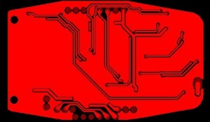 BOTTOM Layer of GPS Navigation PCB Board