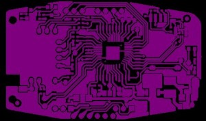 TOP Layer of GPS Navigation PCB Board