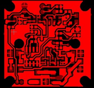 TOP side of Gerber File from Replicate DVR Camera Printed Circuit Board