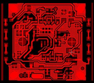 BOTTOM side of Gerber Files from Auto Diagnotis PCB
