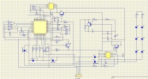 Schematic Diagram from Auto Diagnotis printed circuit board
