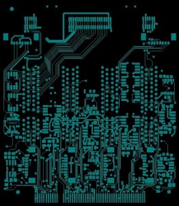 Top layer of Gerber File from High Sensitivity Printer PCB