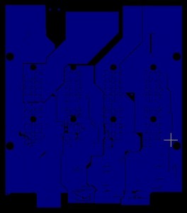 1st mid-layer of Gerber File from High Sensitivity Printer PCB Plate