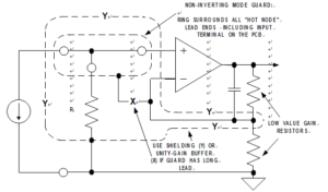 Noninverting Mode Guard Encloses all Op Amp Noninverting Input