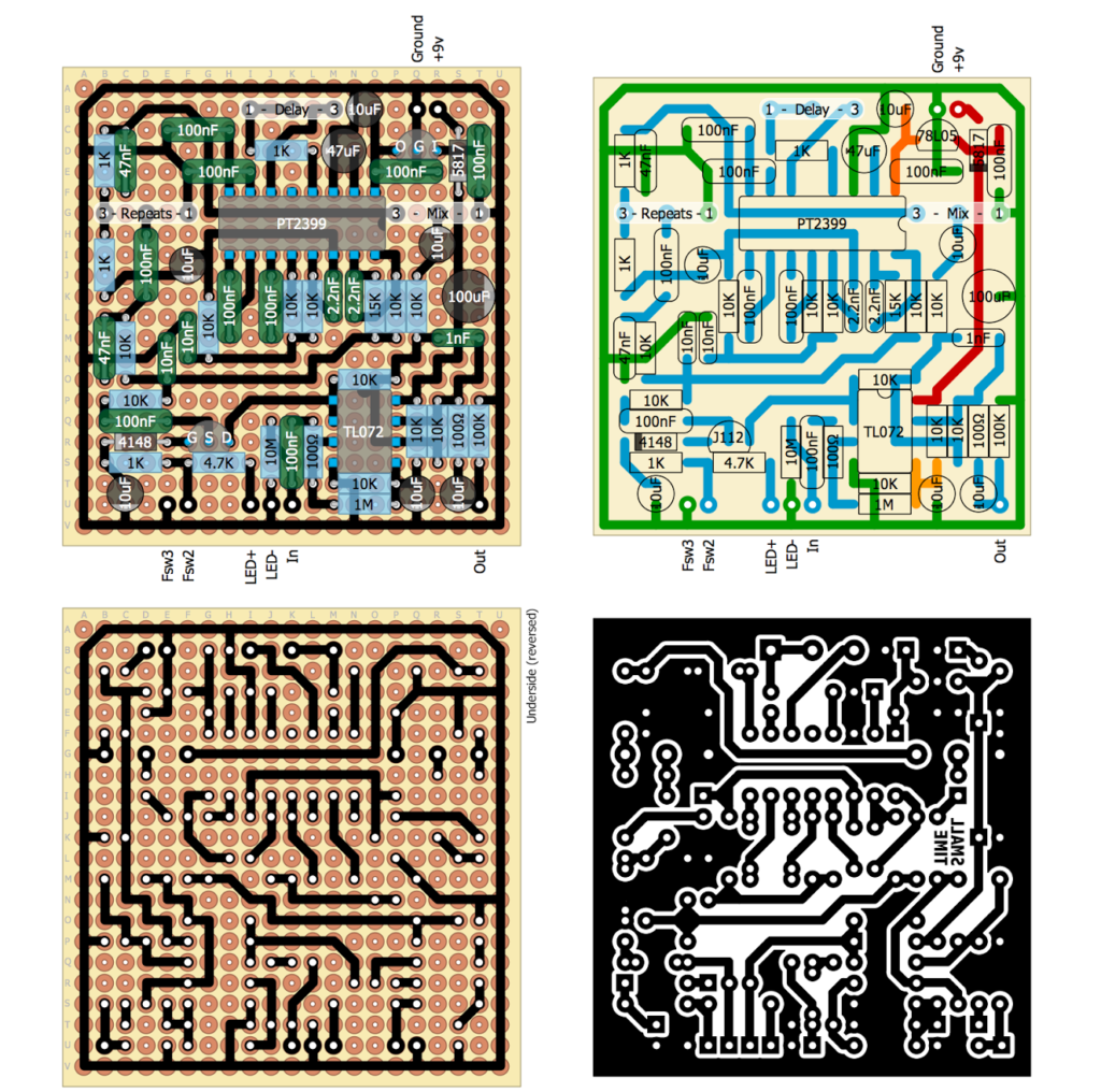 PCB Board Reverse Engineering Lay-Up structure will normally use P as the reference plane layer, S as the signal layer, T as top layer, B as bottom layer.