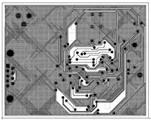 bottom layer of Double side PCB board Reverse engineering