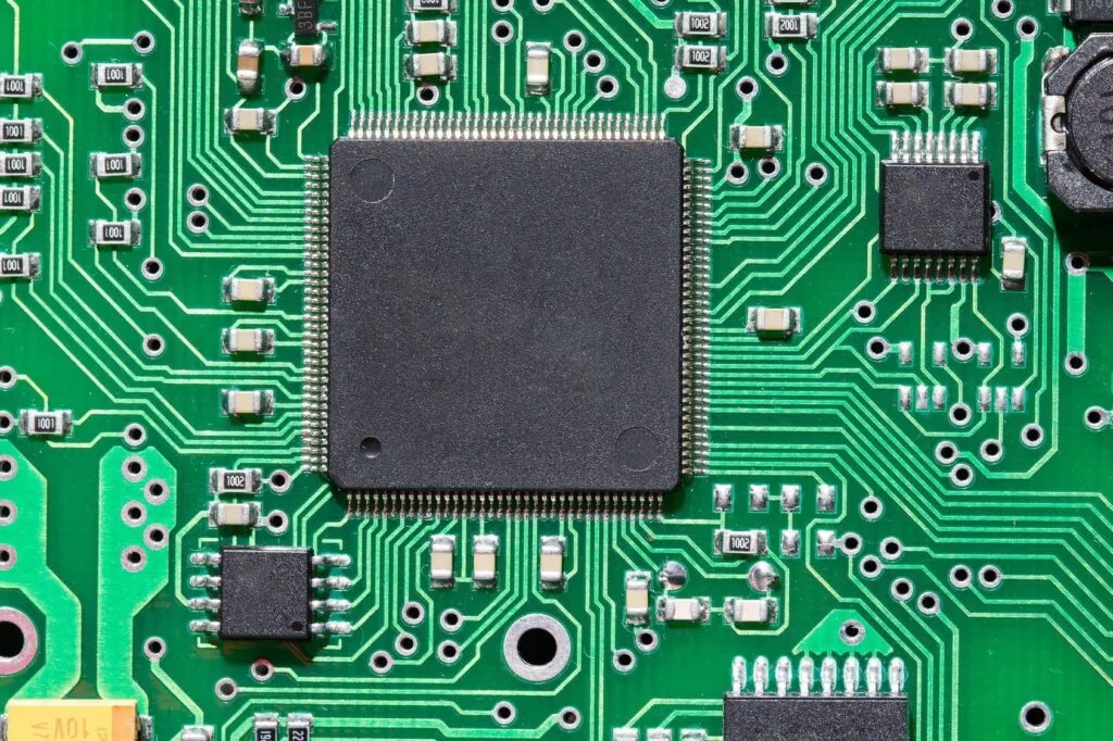 Microcontrollers will suddenly draw most of the current for a short period of time within each internal clock cycle. This is because modern microcontrollers are manufactured using CMOS technology.