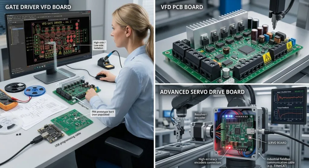 VFD and Servo Board Reverse Engineering: Gate Drive and Current Sensing VFD and Servo Board Reverse Engineering: Gate Drive and Current Sensing