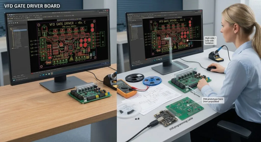 Shunt-based sensing is harder: the amplifier's common-mode range, the reference the converter compares against and the sample instant relative to the PWM carrier all interact. Measure the sampling instant with a scope at the ADC input while the drive runs, then confirm it against the controller's timer configuration. Where the intent is a reusable, editable output rather than one replacement board, schematic recovery stops being a drawing exercise and becomes a measurement problem.