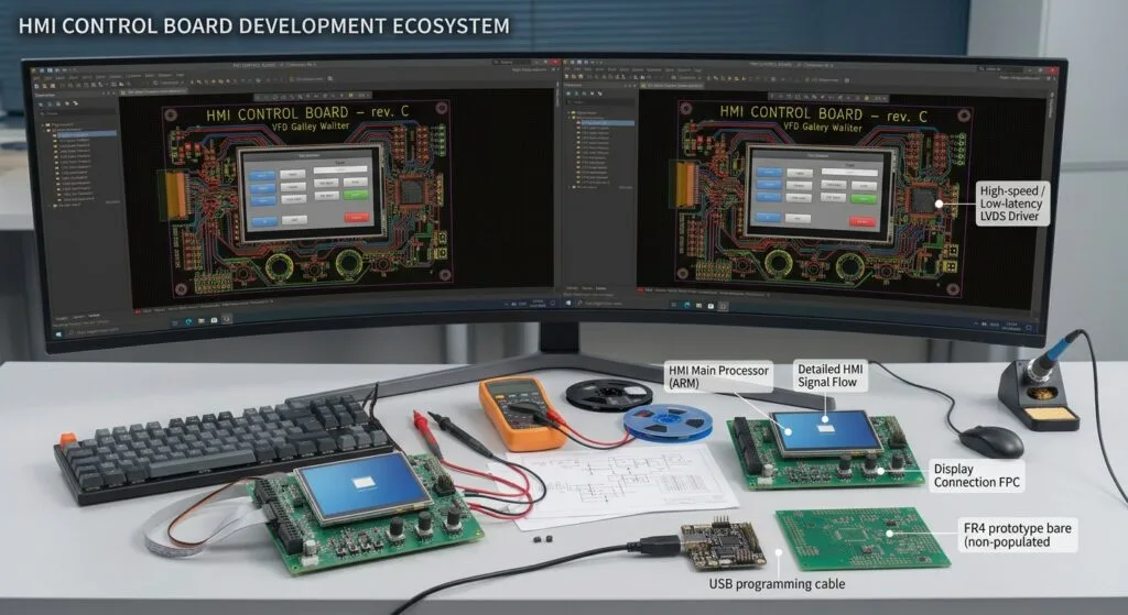 Our team at Circuit Engineering Company Limited focuses on industrial boards of this kind, including operator panels, recovered from the physical board and delivered as editable data the client owns — netlist, schematic, fabrication data and a bill of materials. A panel recovered this way stays maintainable through a documented schematic recovery route instead of being scrapped, which is the same reasoning behind PCB cloning engagements and the wider industrial board family.
